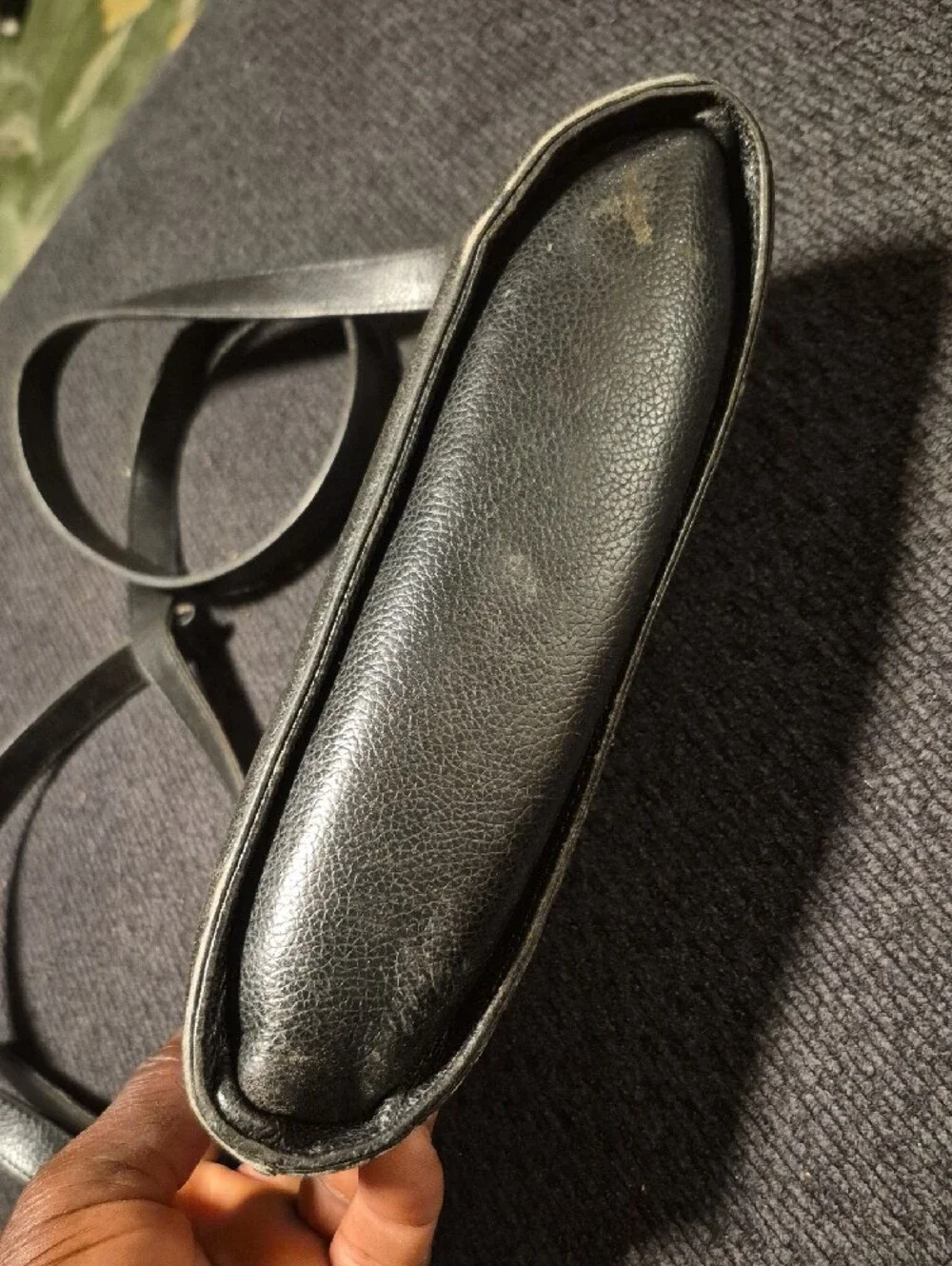 Coach Black Leather Mini Crossbody with Gold Hardware